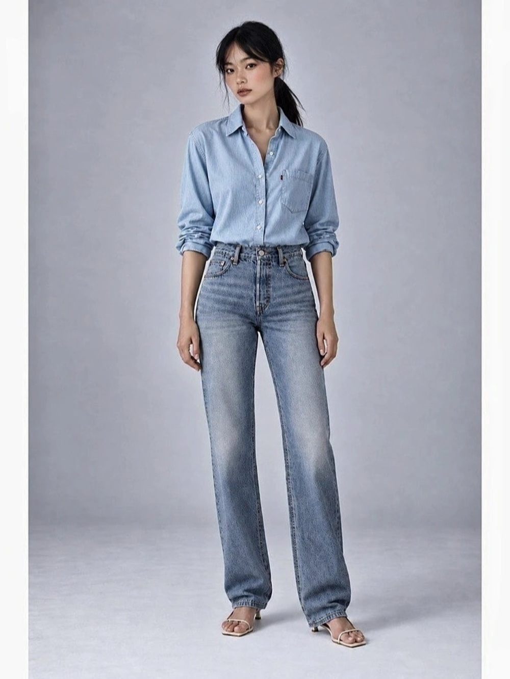 Levi's 501 '90s Women's Straight Leg Jeans Blue Waist 28 x 34 NWT